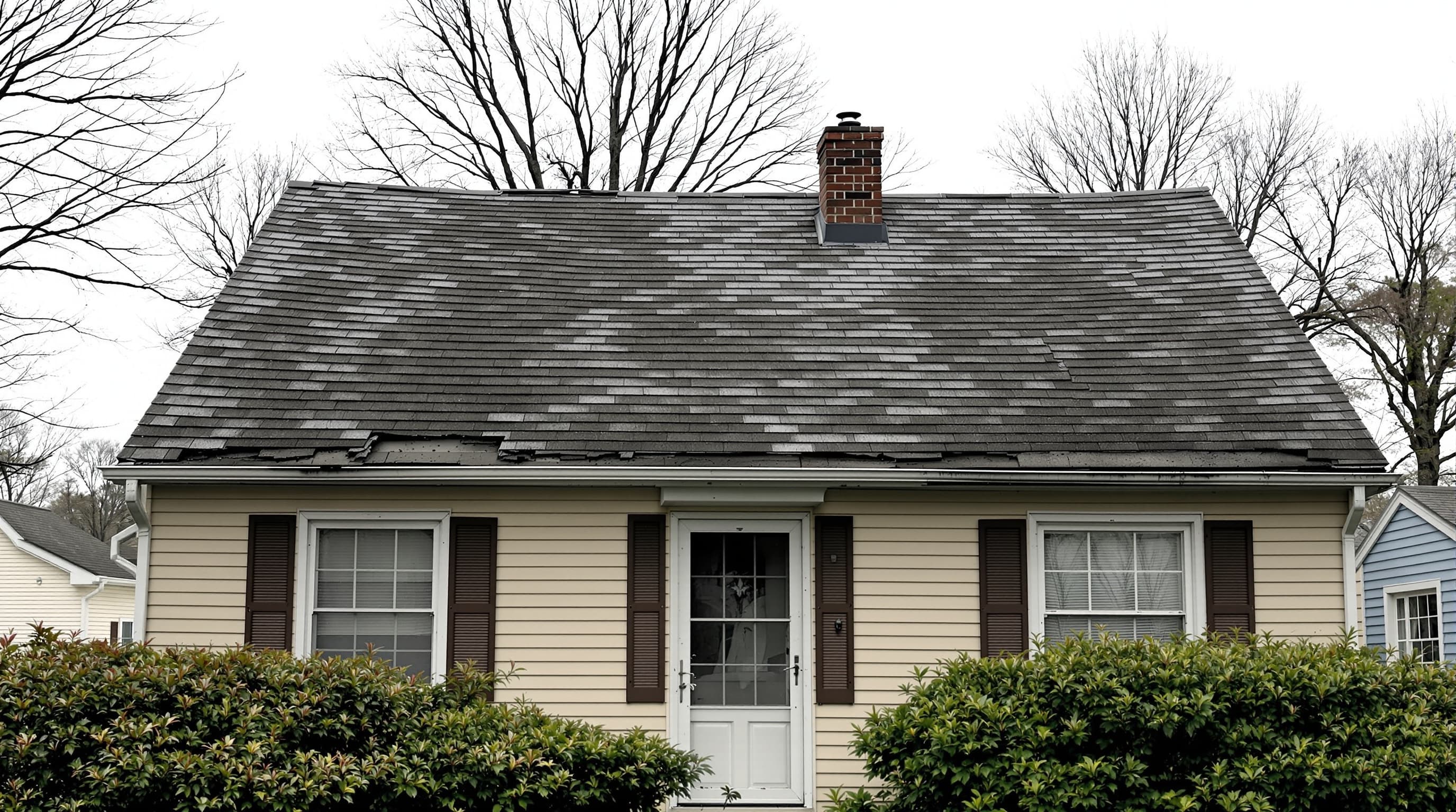Colonial Reroof in Massapequa - before